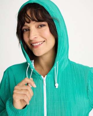 Zenergy® Micro Plisse Hooded Jacket | Chico's